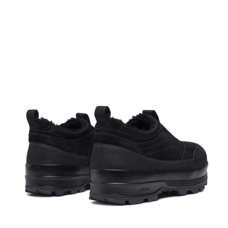 Badia Basso Shearling Black Suede M